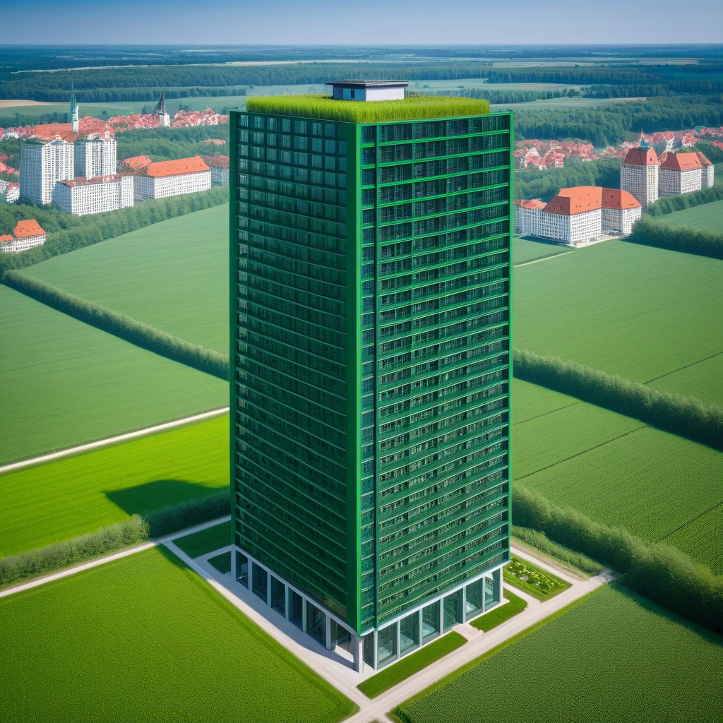 Urban vertical farming setup