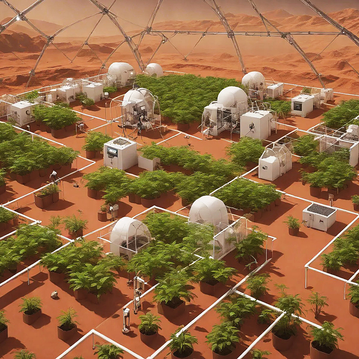 Mars colony habitat